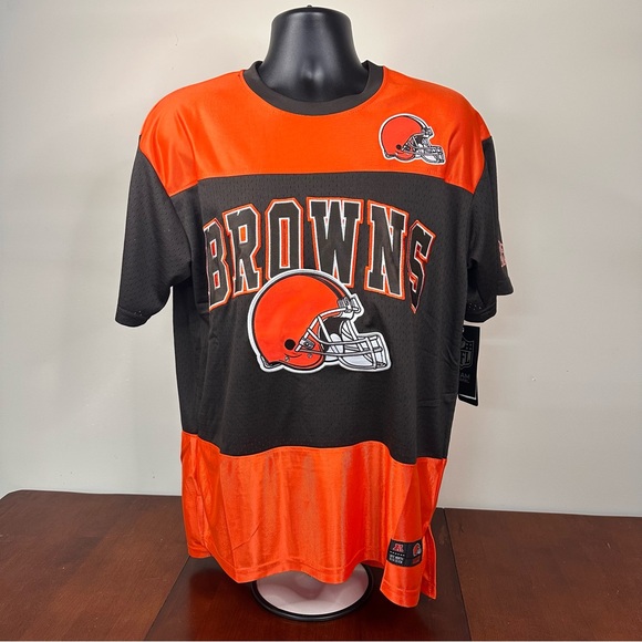 NFL Other - NFL Team Apparel Cleveland Browns Football Jersey Men's Large Nwt Stitched Logo